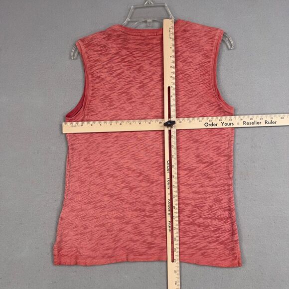 ATM Tank Womens Small Pink Red Heather Anthony Thomas Melillo Cotton Slub Jersey - Picture 9 of 13